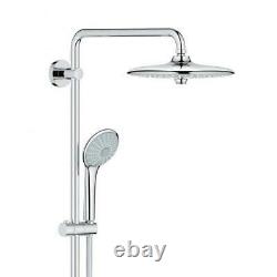 Grohe 27296 002 Euphoria Bar Shower Mixer, Overhead Rigid Rail Kit & Hand Shower