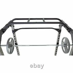 Heavy Duty Power Cage Squat Rack with Pullup Bar + Safety Bars FAST SHIPPING