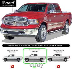 IBoard Running Boards 6 inches Fit 09-18 Dodge Ram 1500 2500 3500 Crew Cab