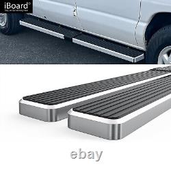 IBoard Stainless Steel 6in Running Boards Fit 99-14 Ford Econoline Full Size Van