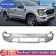 Iconic Silver Steel Front Bumper Face Bar for 2021+ Ford F150 F-150 with Fog Hole