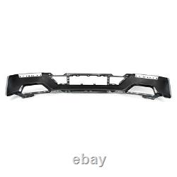 Iconic Silver Steel Front Bumper Face Bar for 2021+ Ford F150 F-150 with Fog Hole