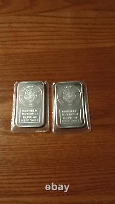 J&M-Silver Bars Consecutive #023495-023496-Republic National Bank Of New York