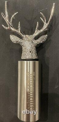 Jagermeister Stag Head Pour Bottle Stopper Spout Bar Pourer NEW Silver Buck Deer