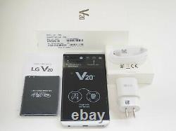 LG V20 H910 Silver 4G LTE 64GB 5.7 Android 16MP Camera AT&T T-Mobile Unlocked