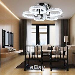 Modern LED Acrylic Chandeliers Flush Mount Ceiling Light Living Room Study Lamp