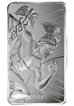 NEW (2) x 10oz= 20 Troy ozs 999 FN SILVER Sunshine Mt. Co Mercury Design Bar+