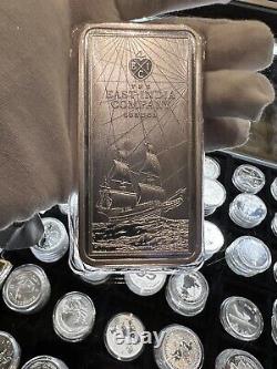 NEW 2023 10 Pound St. Helena Silver KING Charles 10 oz Silver Bar BU In Pouch