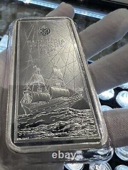 NEW 2023 10 Pound St. Helena Silver KING Charles 10 oz Silver Bar BU In Pouch