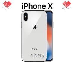 NEW Apple iPhone X 256GB Silver Unlocked AT&T T-Mobile Cricket Metro