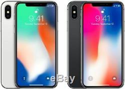 NEW Apple iPhone X 64GB 256GB Space Gray Silver (A1901, Factory Unlocked)