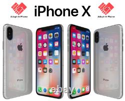 NEW Apple iPhone X 64GB Silver Unlocked AT&T T-Mobile Cricket Metro