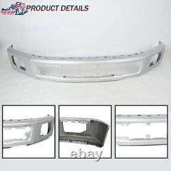 NEW INGOT SILVER Front Bumper Face Bar For 2015-17 Ford F-150 F150 King XLT SSV