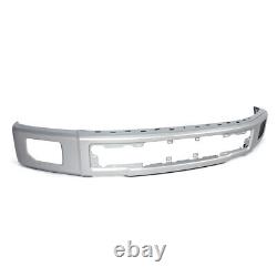 NEW INGOT SILVER Front Bumper Face Bar For 2015-17 Ford F-150 F150 King XLT SSV