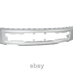 NEW INGOT SILVER Front Bumper Face Bar For 2015-17 Ford F-150 F150 King XLT SSV