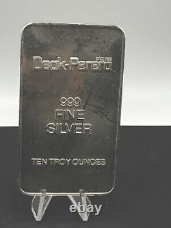 NEW PRICE Antique DEAK-Perera 10oz. 999 Silver Bars Vintage 1970's