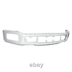 NEW Painted UX Silver Front Bumper Face Bar For 2018-20 Ford F150 F-150 with Fog