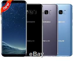 NEW Samsung Galaxy S8+ PLUS Black Gray Silver Blue (SM-G955U1, Factory Unlocked)