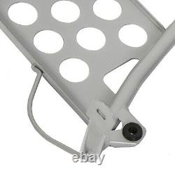 NEW Silver Heel Guards footrest For Yamaha Banshee Left + Right Nerf Bars