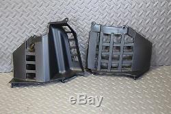 NEW Silver Heel Guards footrest Yamaha Banshee left & right nerf bars plastic