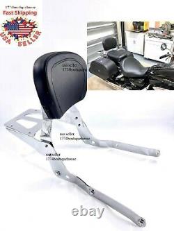 NEW Sissy Bar Backrest Luggage Rack Honda Shadow Aero VT 750 VT750CS 04-2022 USA