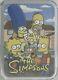 NEW The Simpsons Family 1 troy oz. 999 SILVER Colorized Bar COA #70/100