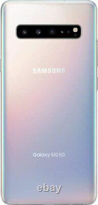 NEW VERIZON UNLOCKED Samsung Galaxy S10 5G 256GB Crown Silver NO RETAIL BOX