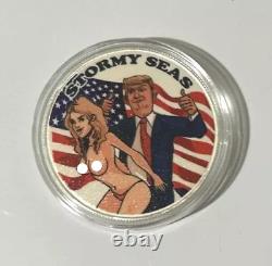 Naughty 1 Troy Oz. 999 Silver Lockermint Stormy Seas Trump Bar With COA NEW