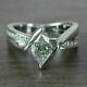 New 2.1CT Marquise Simulated CZ Bar 925 Sterling Silver Women Engagement Ring