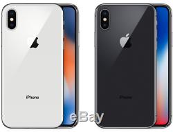 New Apple iPhone X 64GB 256GB Silver Gray Factory Unlocked T-Mobile AT&T Verizon