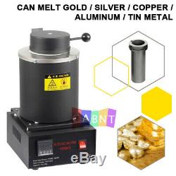 New Automatic Melting Furnace Melt 2kg Silver & Gold Pour Bar Digital Controller