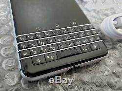 New BlackBerry KeyOne 32GB Silver GSM Unlocked Clean ESN Smartphone + More
