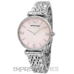 New Emporio Armani Ladies Gianni T-bar Diamonte Watch Ar1779 Rrp £329