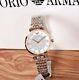 New Genuine Emporio Armani Ar1926 Gianni T-bar Rose Two Tone Womens Watch Uk