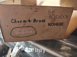 New Old Stock Kohler 24 Inch Towel Bar Chrome/Brass- K-6776/BN