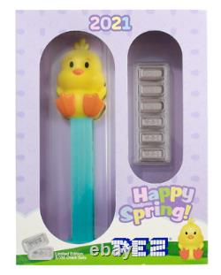New Pamp Suisse Pez Dispenser Cheery Chick 30 Grams 9999 Silver -$108.88