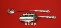 New Queens by Durgin Sterling Silver Bar Set 2pc HHWS Custom Made