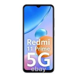 New Redmi 11 Prime 5G Factory Unlocked Dual SIM-MTK Dimensity 700-Silver 128GB