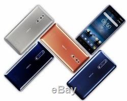 Nokia 8 64GB TA-1004 Dual Sim (FACTORY UNLOCKED) 5.3 4GB RAM Silver Blue Gold