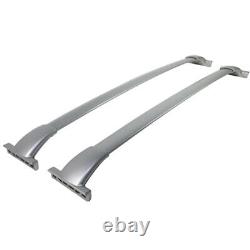 Pair Silver Aluminum Roof Rack Top Cross Bar Rail For 2013-19 Nissan Pathfinder