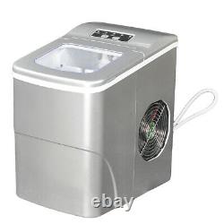 Portable Countertop Ice Maker Compact Ice Cube Machine Home Bar Dorm 26lbs/day