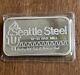 Rare 1986 Northwest Territorial mint Seattle Steel 1 Oz. 999 Silver Art Bar NWTM