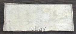 Rare Vintage 13.10 Oz Spiral Metals New Jersey Old Silver Bar 1960's