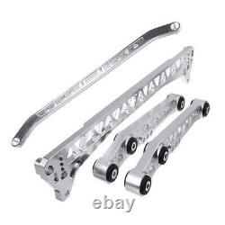Rear Lower Control Arm Subframe Brace Tie Bar For 92-95 Honda Civic EG Silver