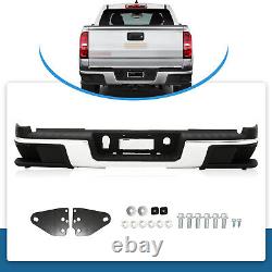 Rear Step Bumper Face Bars Chrome Fit For Chevy Colorado Canyon 2015-2021