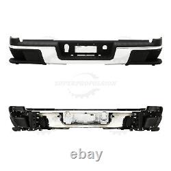 Rear Step Bumper Face Bars Chrome Fits Chevy Colorado Canyon 2015-2021