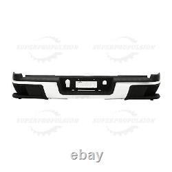 Rear Step Bumper Face Bars Chrome Fits Chevy Colorado Canyon 2015-2021