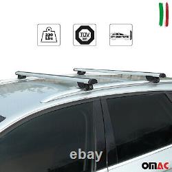 Roof Rack Cross Bars For Audi Q5 SQ5 2009-2017 Aluminum Luggage Carrier Silver