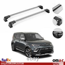 Roof Rack Cross Bars Luggage Carrier 2 Pcs. Silver Set for Kia Soul 2020-2021