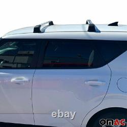 Roof Rack Cross Bars Luggage Carrier 2 Pcs. Silver Set for Kia Soul 2020-2021